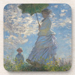 De Vrouw van Claude Monet met een Parasol 1875 Onderzetter