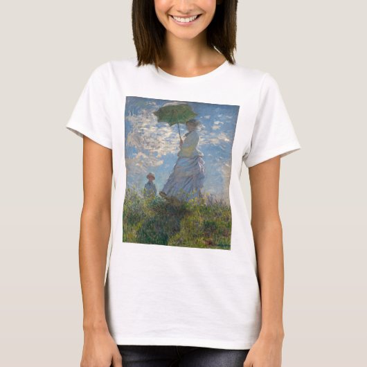 De Vrouw van Claude Monet met een Parasol 1875 T-shirt (Voorkant)