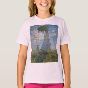 De Vrouw van Claude Monet met een Parasol 1875 T-shirt