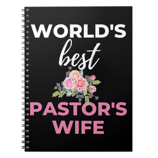 De vrouw van de beste predikant van de wereld notitieboek (Voorkant)