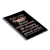 De vrouw van de dominee omdat het geweldige leven  notitieboek (Rechterzijde)