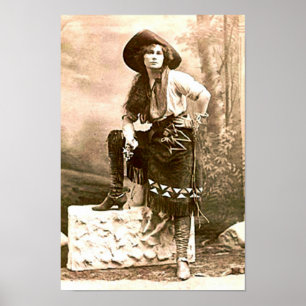 De Vrouw van de grens van de Amerikaanse Druk van Poster