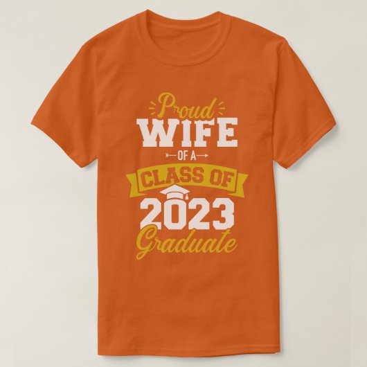 De vrouw van de groep van 2023 afstuderen het hoge t-shirt (Design voorkant)