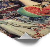 De vrouw van de handelaar in Tea, 1918 Poster (Hoek)