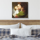De vrouw van de kunstenaar, Elizabeth en hun zoon  Canvas Afdruk (Insitu (Slaapkamer))