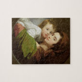 De vrouw van de kunstenaar, Elizabeth en hun zoon  Legpuzzel (Horizontaal)