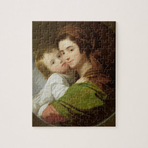 De vrouw van de kunstenaar, Elizabeth en hun zoon Legpuzzel