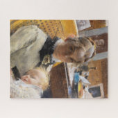 De vrouw van de kunstenaar en hun dochter van Lars Legpuzzel (Horizontaal)