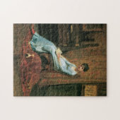 De vrouw van de kunstenaar en zijn stierenhond legpuzzel (Horizontaal)