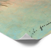 De vrouw van de kunstenaar Vist Jean-Louis Forain  Poster (Hoek)