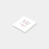 De vrouw van de party vrijgezellenfeest naam datum post-it® notes (Schuin)