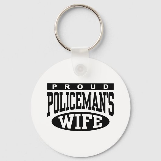 De vrouw van de politieagent sleutelhanger (Voorkant)