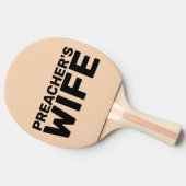 DE VROUW VAN DE PREACHER PINGT PONG PADDLE TAFELTENNISBATJE (Zijkant)