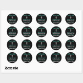 De vrouw van de predikant omdat fulltime multitask ronde sticker (Vel)