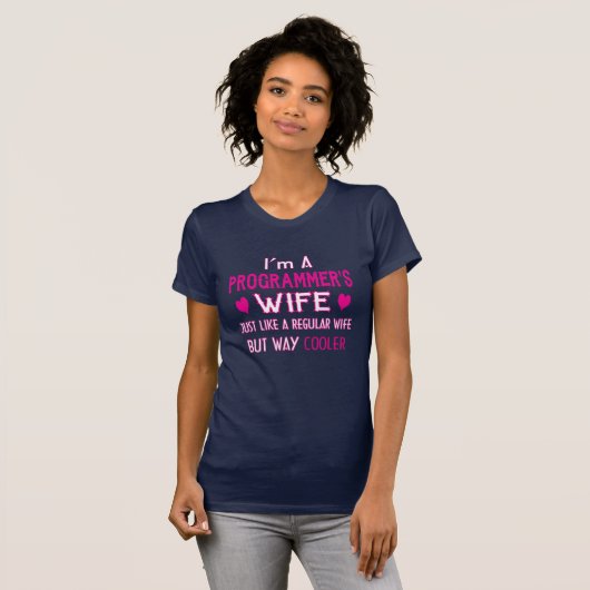 De vrouw van de programmeur t-shirt (Voorkant volledig)