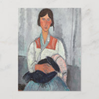 De Vrouw van de zigeuner met Baby, 1919 (olie op