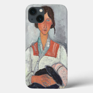 De Vrouw van de zigeuner met Baby, 1919 (olie op Case-Mate iPhone Case