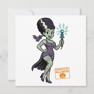 De vrouw van Frankenstein Cartoon Kaart