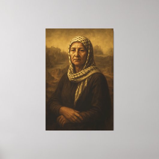 De vrouw van Gaza Canvas Print (Voorkant)