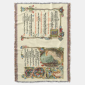 De vrouw van het meer tapijten deken (Voorkant Verticaal)