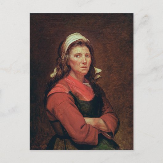 De vrouw van het volk briefkaart (Voorkant)