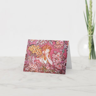 De Vrouw van Mucha onder de Kaarten van de Nota