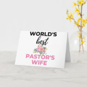 De vrouw van 's werelds beste predikant bl kaart (Gele Bloem)