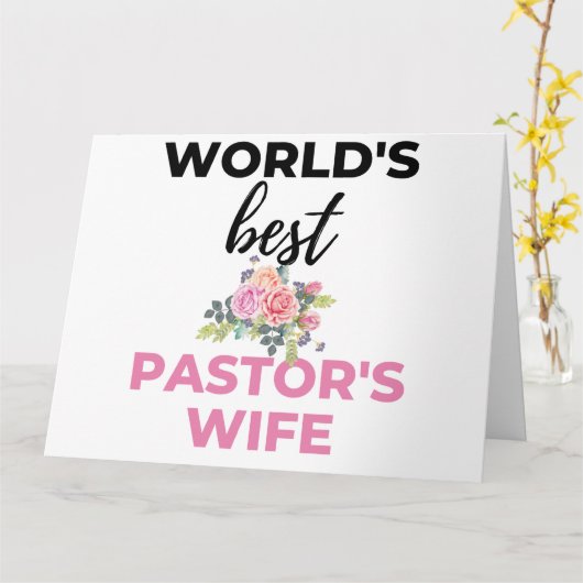 De vrouw van 's werelds beste predikant bl kaart (Gele Bloem)