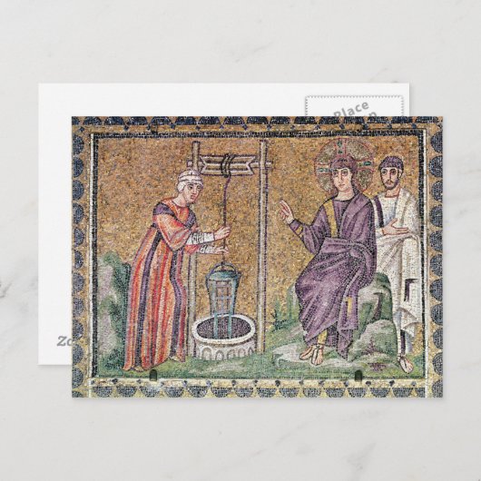 De vrouw van Samaria bij de Put Briefkaart (Voorkant / Achterkant)