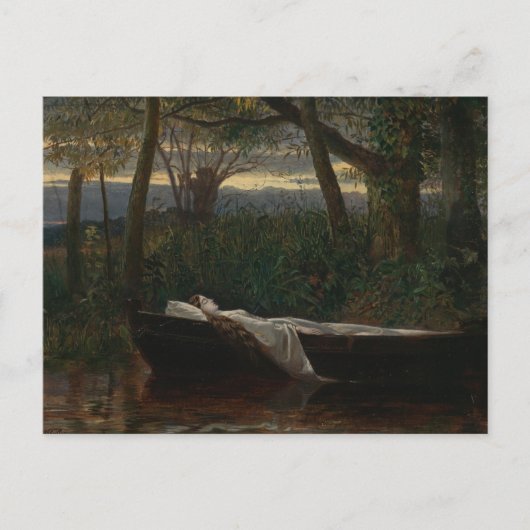 De vrouw van Shalott | Walter Crane Briefkaart (Voorkant)