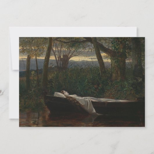 De vrouw van Shalott | Walter Crane Kaart (Voorkant)