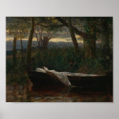 De vrouw van Shalott | Walter Crane Poster (Voorkant)