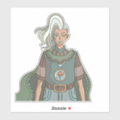 De Vrouw Warrior Sticker (Vel)