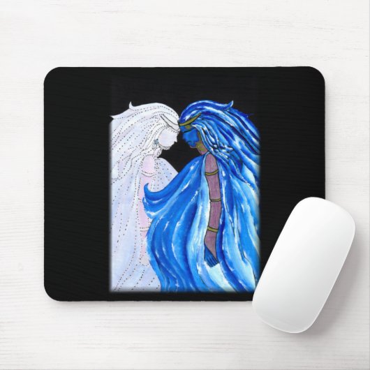 De Vrouwe van de Blauwe Vlam Muismat (Met muis)