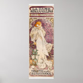 De Vrouwe van de Camellias door Alphonse Mucha Poster (Voorkant)