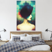 De Vrouwe van het Kasteel Canvas Afdruk (Insitu (Slaapkamer))