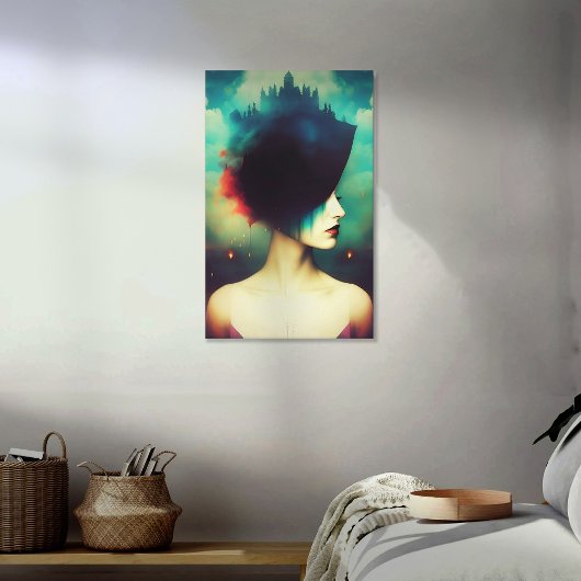 De Vrouwe van het Kasteel Canvas Afdruk