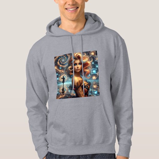 De Vrouwe van het Licht en haar Stille Hoeder Hoodie (Voorkant)