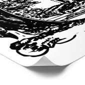 De Vrouwe van Justitie Sticker Poster (Hoek)