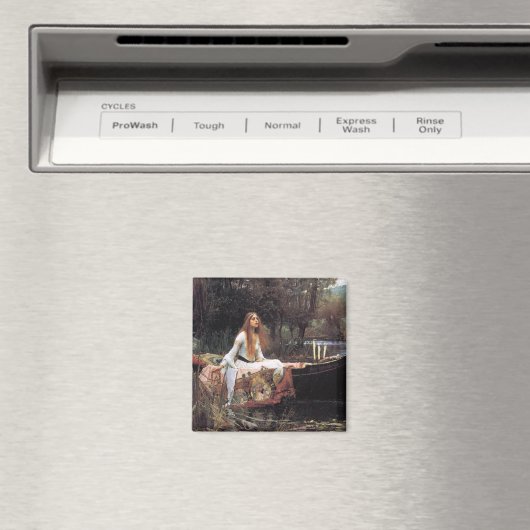 De Vrouwe van Shallot Square Magnet (Insitu (Vaatwasser))