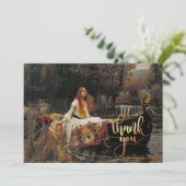 De Vrouwe van Shalott 1888 John William Waterhouse Bedankkaart (Staand voorkant)