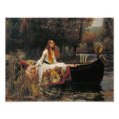 De Vrouwe van Shalott 1888 John William Waterhouse Foto Afdruk (Voorkant)