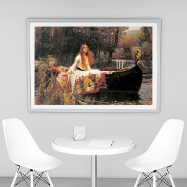 De Vrouwe van Shalott 1888 John William Waterhouse Foto Afdruk