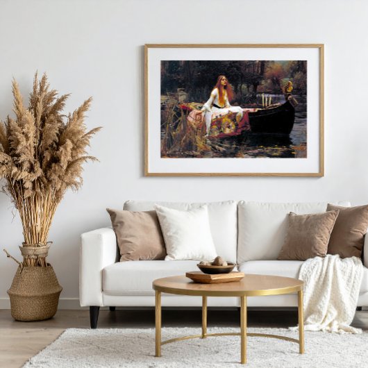 De Vrouwe van Shalott 1888 John William Waterhouse Foto Afdruk