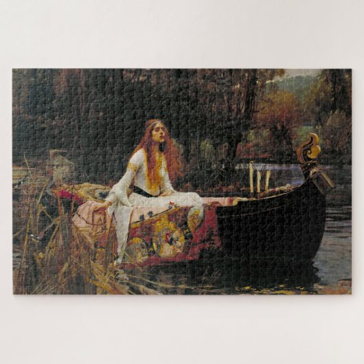 De Vrouwe van Shalott 1888 John William Waterhouse Legpuzzel (Horizontaal)