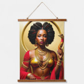 De vrouwelijke arriors hangend wandkleed (Voorkant)