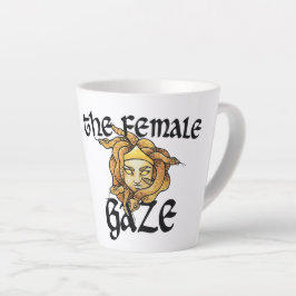 De vrouwelijke blik Medusa Slangen Feministische h Latte Mok