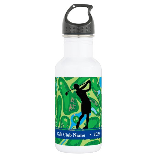 De vrouwelijke Golf-waterfles aanpassen Waterfles (Voorkant)