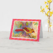 De vrouwelijke Hoofd Lege Kaart van de Nota (Gele Bloem)