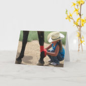 De vrouwelijke Westerne Gediplomeerde van de Arts Kaart (Gele Bloem)